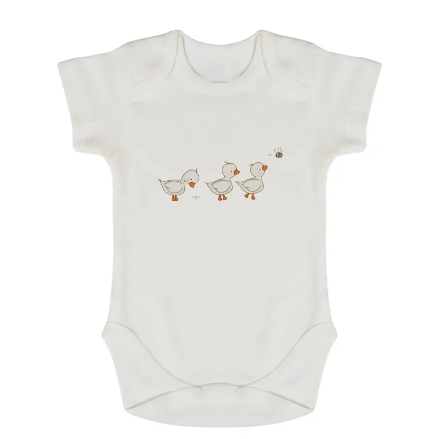 Bm Fabric Ördek Desenli Yenidoğan 5'li Hastane Çıkışı Unisex - 3