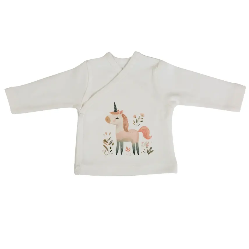 Bm Fabric Unicorn Desenli Yenidoğan 5'li Hastane Çıkışı Kız Bebek - 3