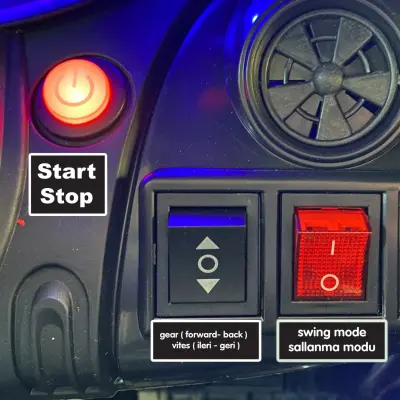 Bm Toys Carisma Gt Kumandalı Akülü Araba 4*2 12 Volt Sarı - 7