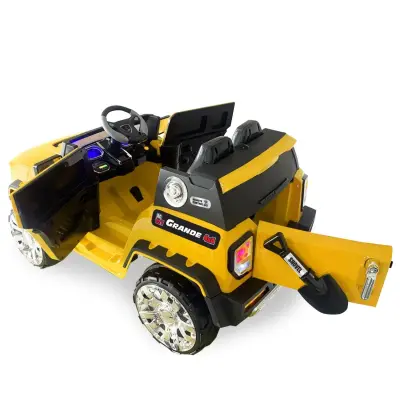 BM Toys Grande Akülü Araba Kumandalı 4*4 12 Volt Sarı (1)
