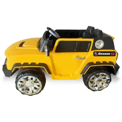 BM Toys Grande Akülü Araba Kumandalı 4*4 12 Volt Sarı - 5