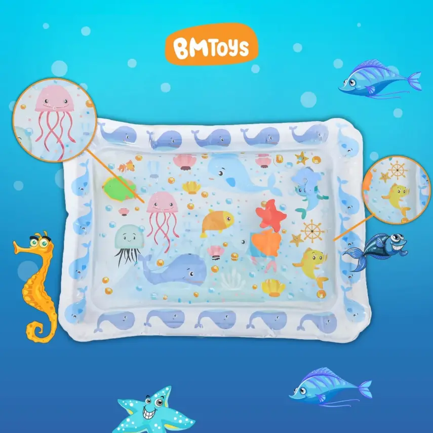 Bm Toys Tummy Time Şişme Bebek Su Oyun Matı - 5