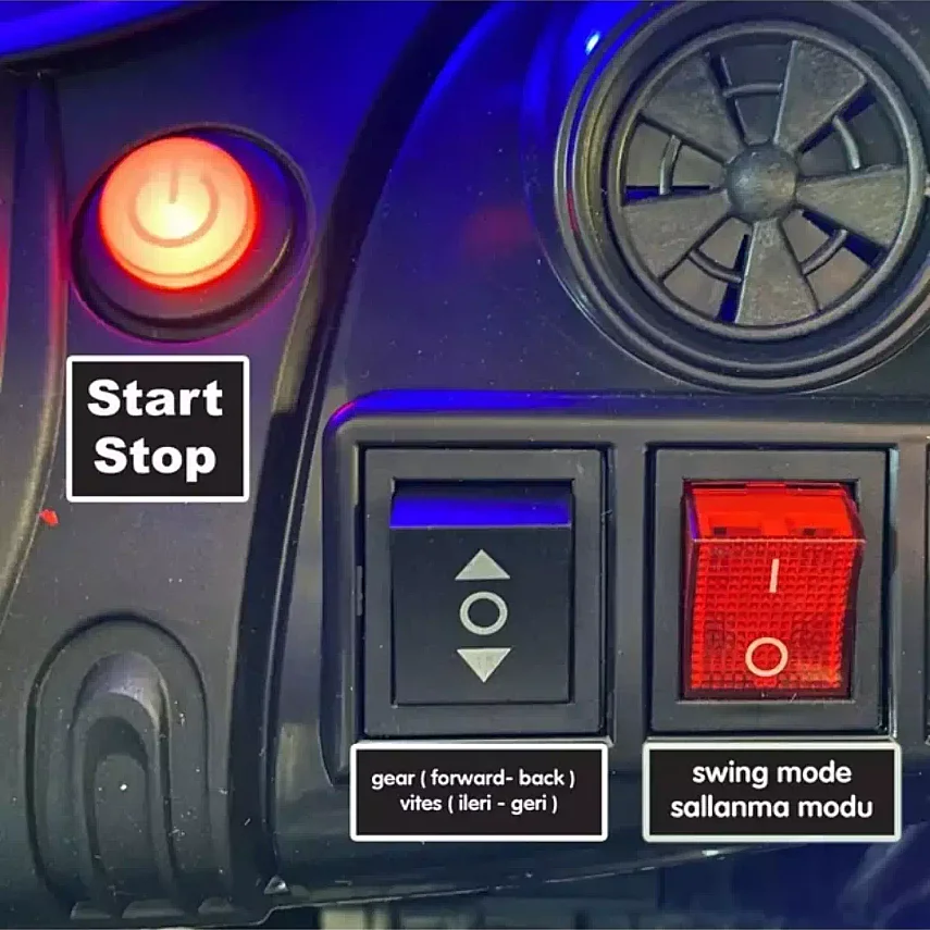 BM Toys Viento Gt Kumandalı Akülü Araba 4*2 12 Volt Gri - 9