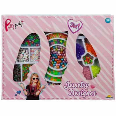 Boncuklu Hobi Takı Seti 3in1 - 1