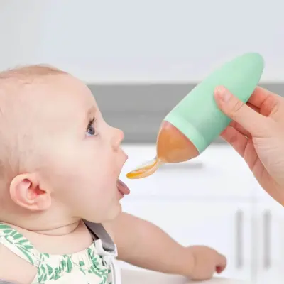 Boon Squirt Silikon Mama Kaşığı Turuncu - 4