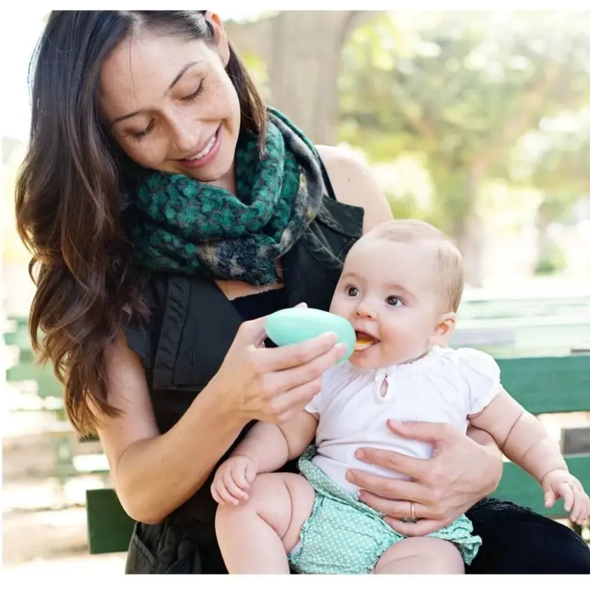 Boon Squirt Silikon Mama Kaşığı Turuncu - 5