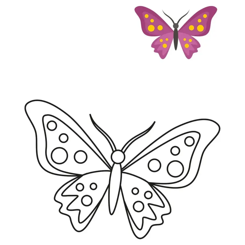 Boyama Kitabım Kelebekler - 2