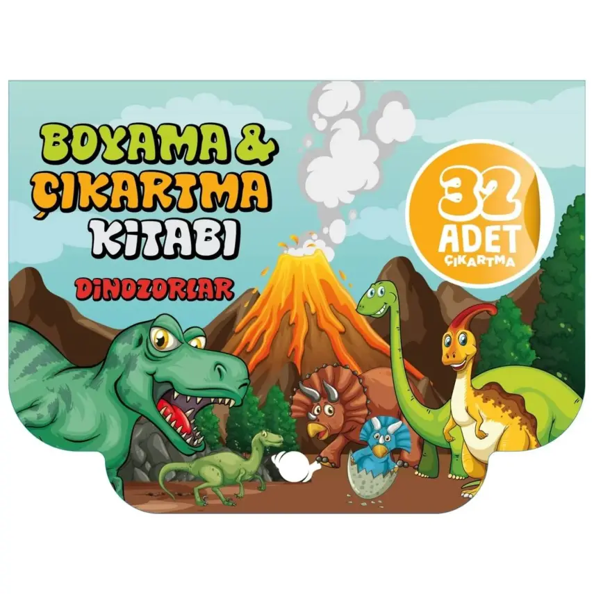 Boyama&Çıkartma Kitabı Dinazorlar - 1