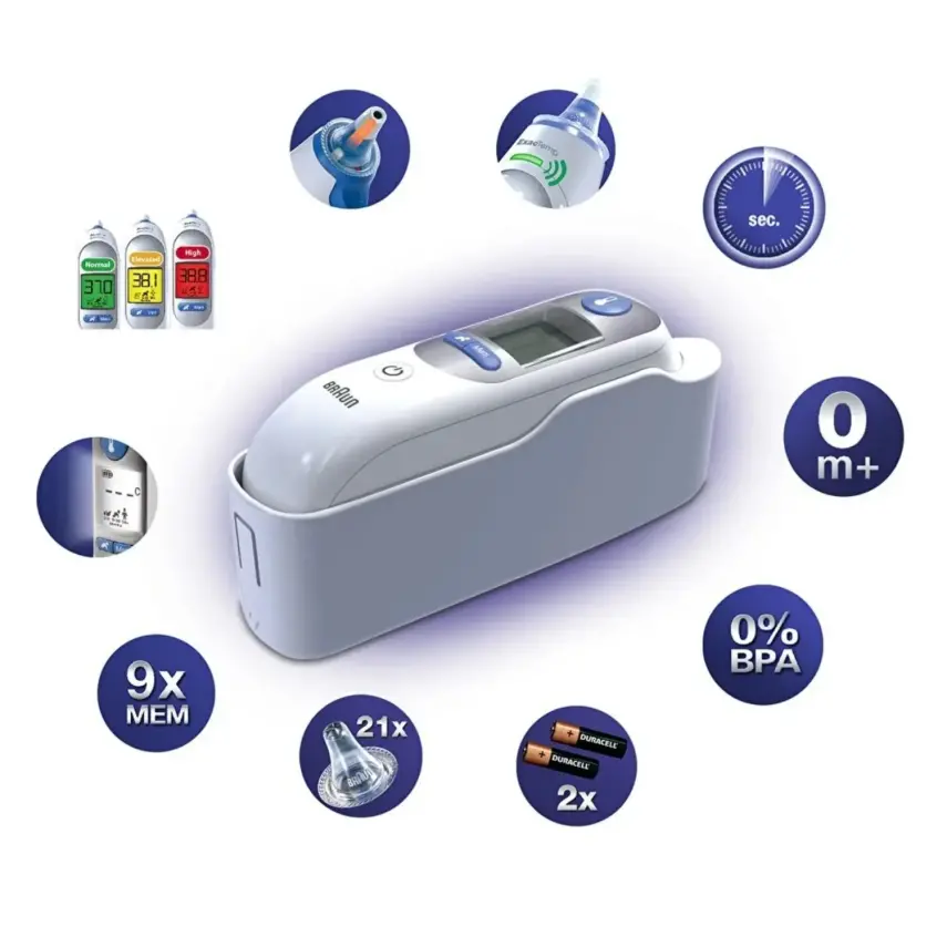 Braun Kulaktan Ateş Ölçer IRT 6520 ThermoScan  - 6