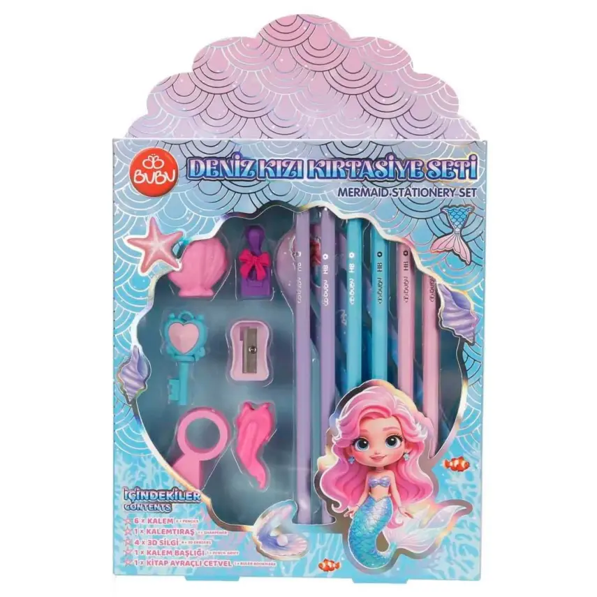 Bu-Bu Kırtasiye Seti Deniz Kızı - 1