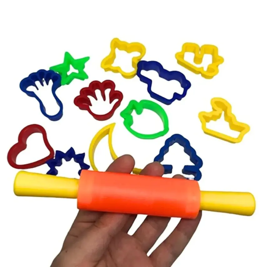 Bu-Bu Merdaneli Oyun Hamuru Kalıbı 13 Parça - 1