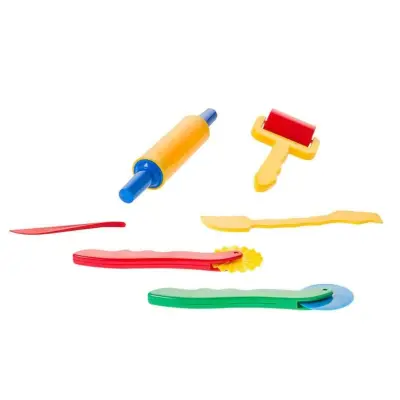 Bu-Bu Oyun Hamuru Kalıbı Merdane Seti 6 Parça (1)