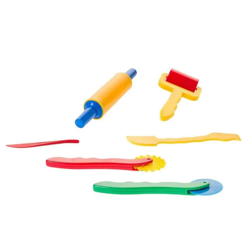 Bu-Bu Oyun Hamuru Kalıbı Merdane Seti 6 Parça - 4