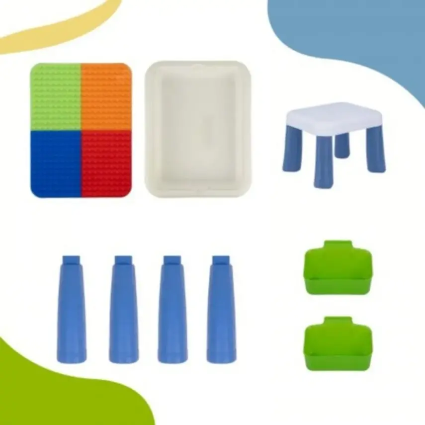 Büyük Sandalyeli Bi-Bloks Masası - Bloksuz - 5