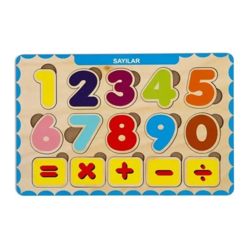 Ca Games Ahşap Tutmalı Puzzle Sayılar - 1