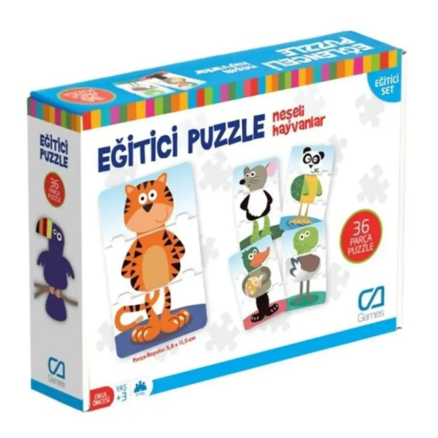 Ca Games Eğitici Puzzle - Neşeli Hayvanlar - 1