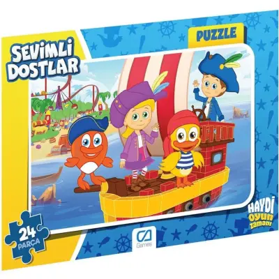 Ca Games Sevimli Dostlar Frame Puzzle 24 - 1 (1)