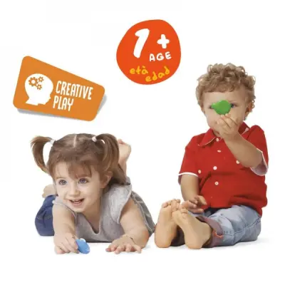 Carioca Baby Teddy Şekilli Kirletmeyen Mum Boyalar 6lı - 3