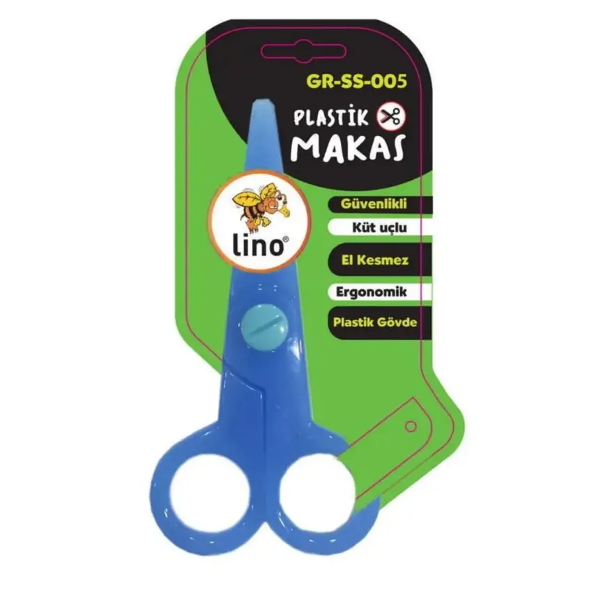 Carioca Lino Plastik Çocuk Makası Mavi - 2