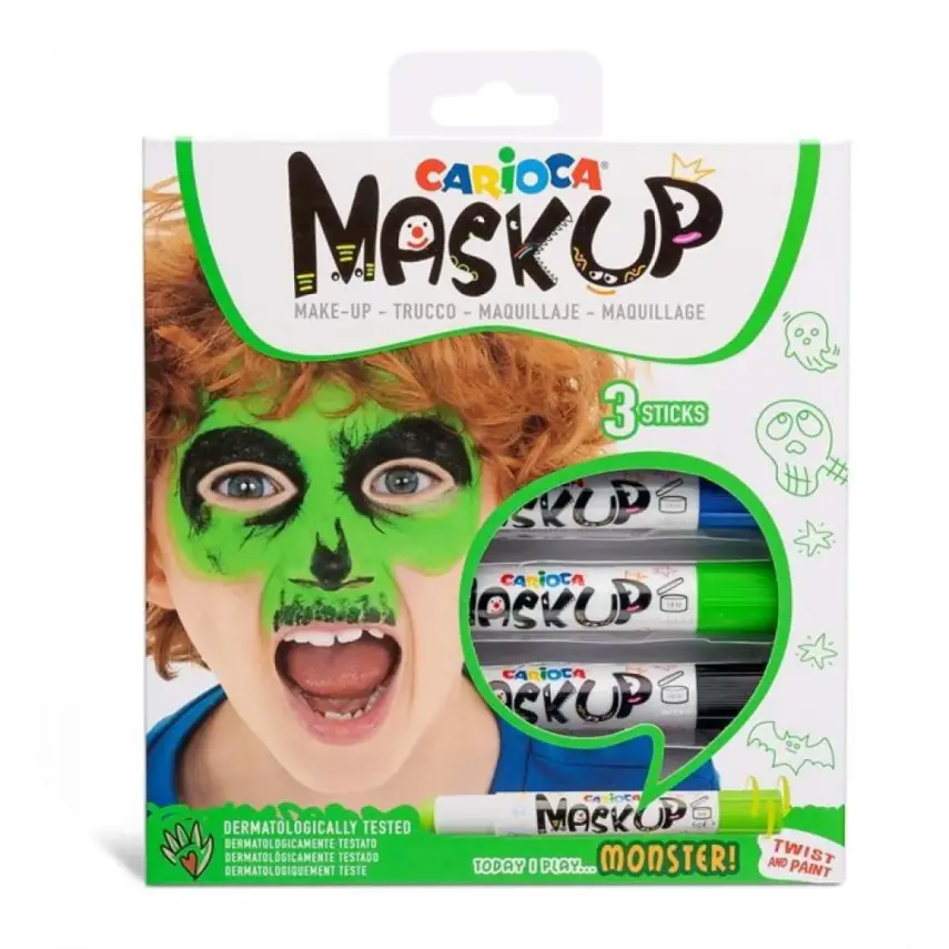 Carioca Maskup Yüz Boyası Monster 3lü - 1