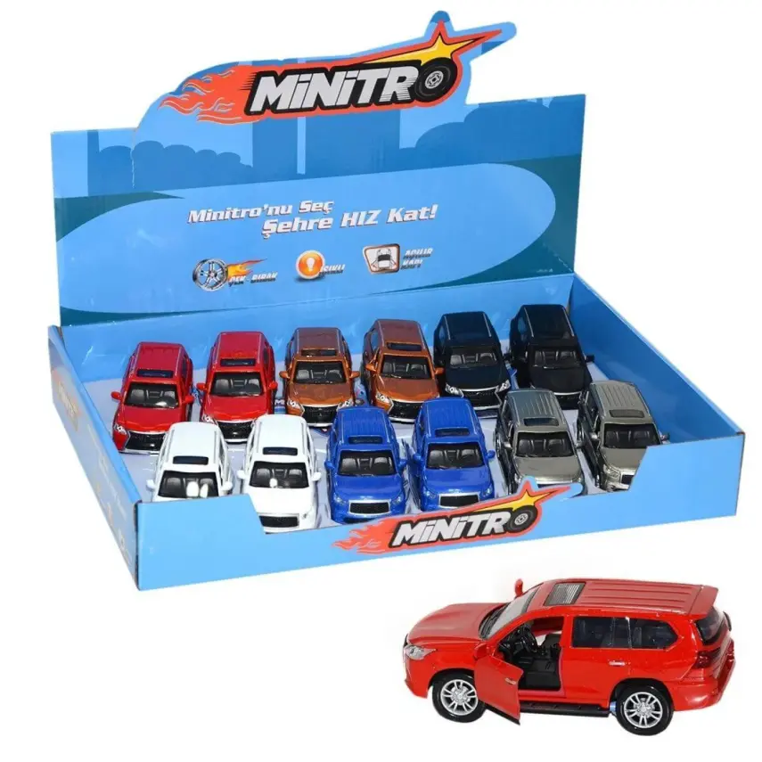 Çekbırak Metal Işıklı Suv 1/36 - 1