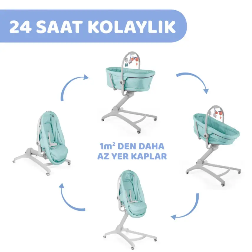 Chicco Baby Hug 4 in 1 Ana Kucağı Aquarelle - 6