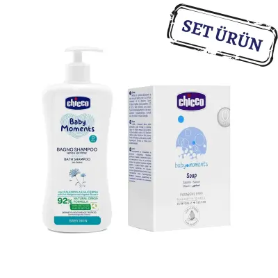 Chicco Baby Moments Bebek Şampuan + Bebek Sabunu (Avantaj Paketi)