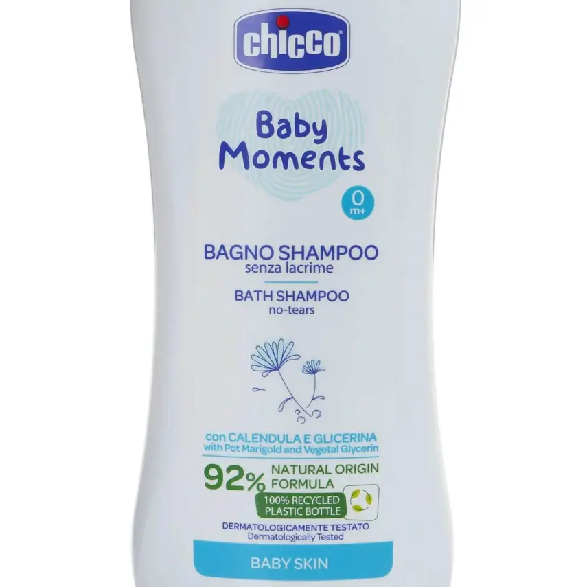 Chicco Baby Moments Doğal Göz Yakmayan Bebek Saç ve Vücut Şampuanı 750 ml - 16