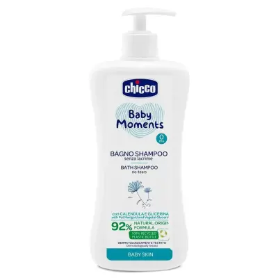 Chicco Baby Moments Doğal Göz Yakmayan Bebek Saç ve Vücut Şampuanı 750 ml - 4