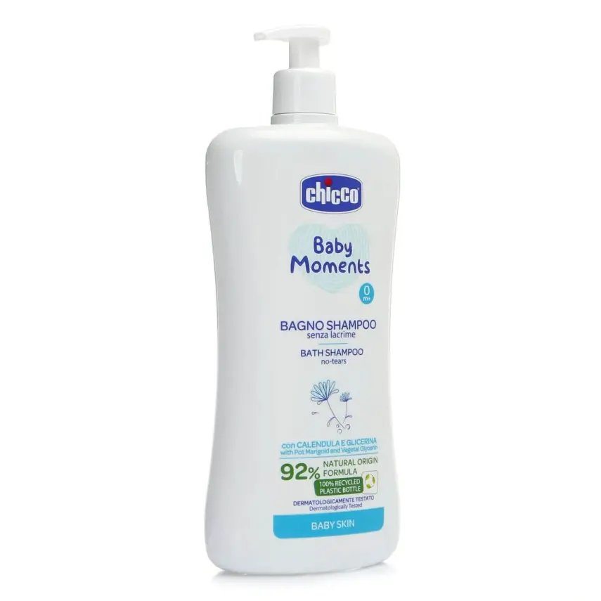 Chicco Baby Moments Doğal Göz Yakmayan Bebek Saç ve Vücut Şampuanı 750 ml - 15