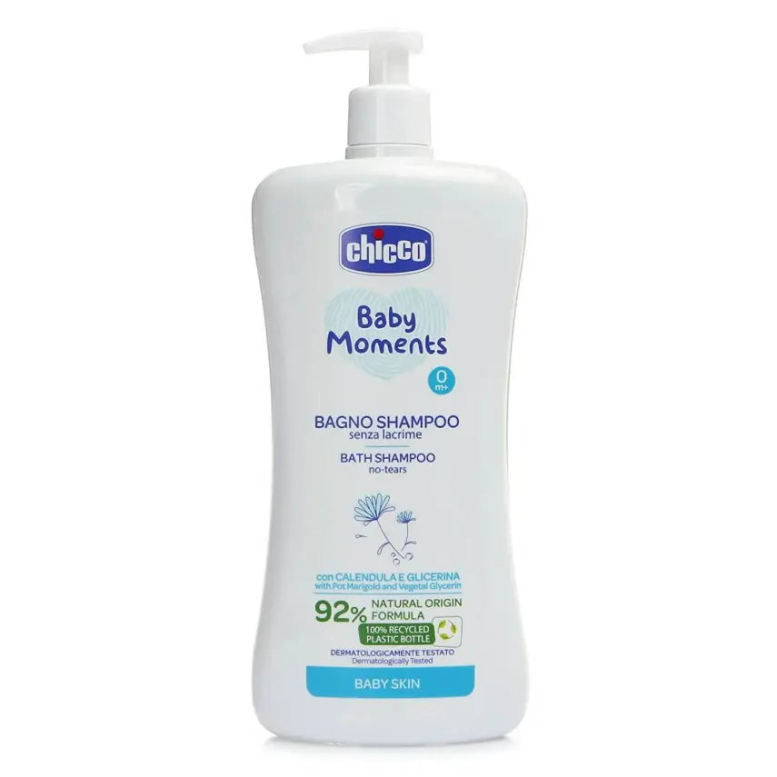 Chicco Baby Moments Doğal Göz Yakmayan Bebek Saç ve Vücut Şampuanı 750 ml - 6