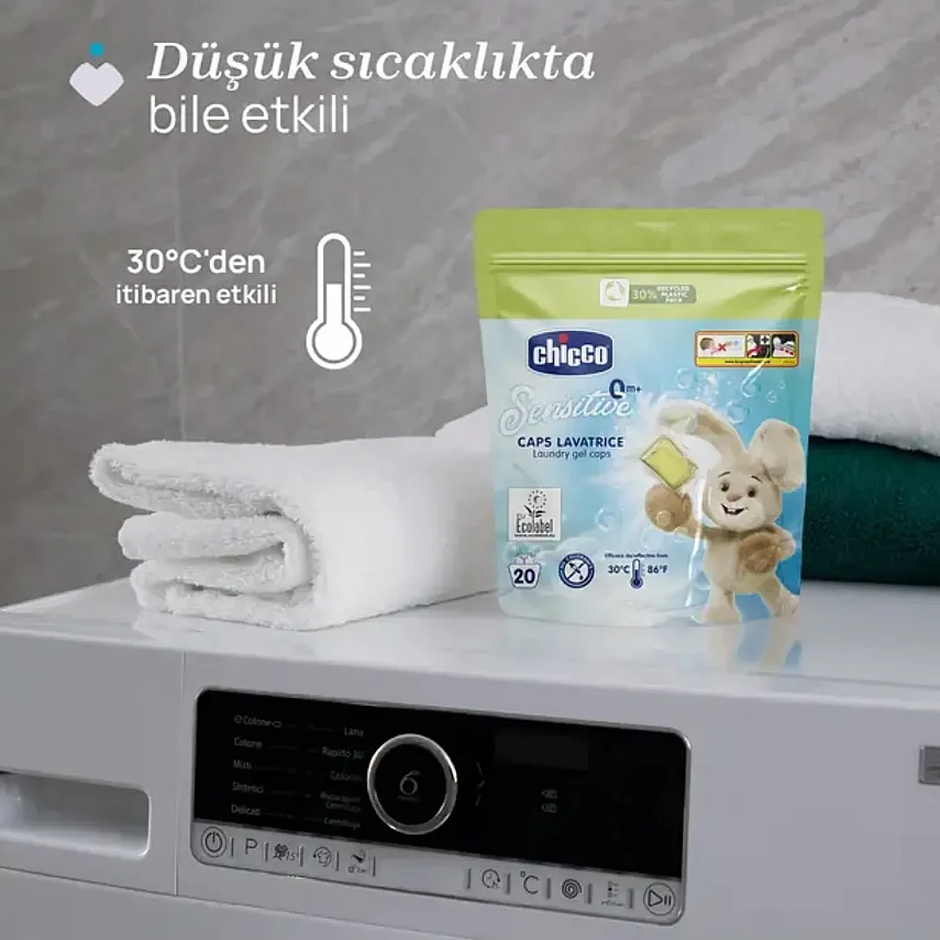 Chicco Bebek Çamaşır Yıkama Jel Kapsülleri 20 Adet - 8