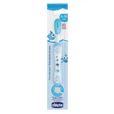 Chicco Bebek Diş Fırçası 6+ Ay İndigo - 4