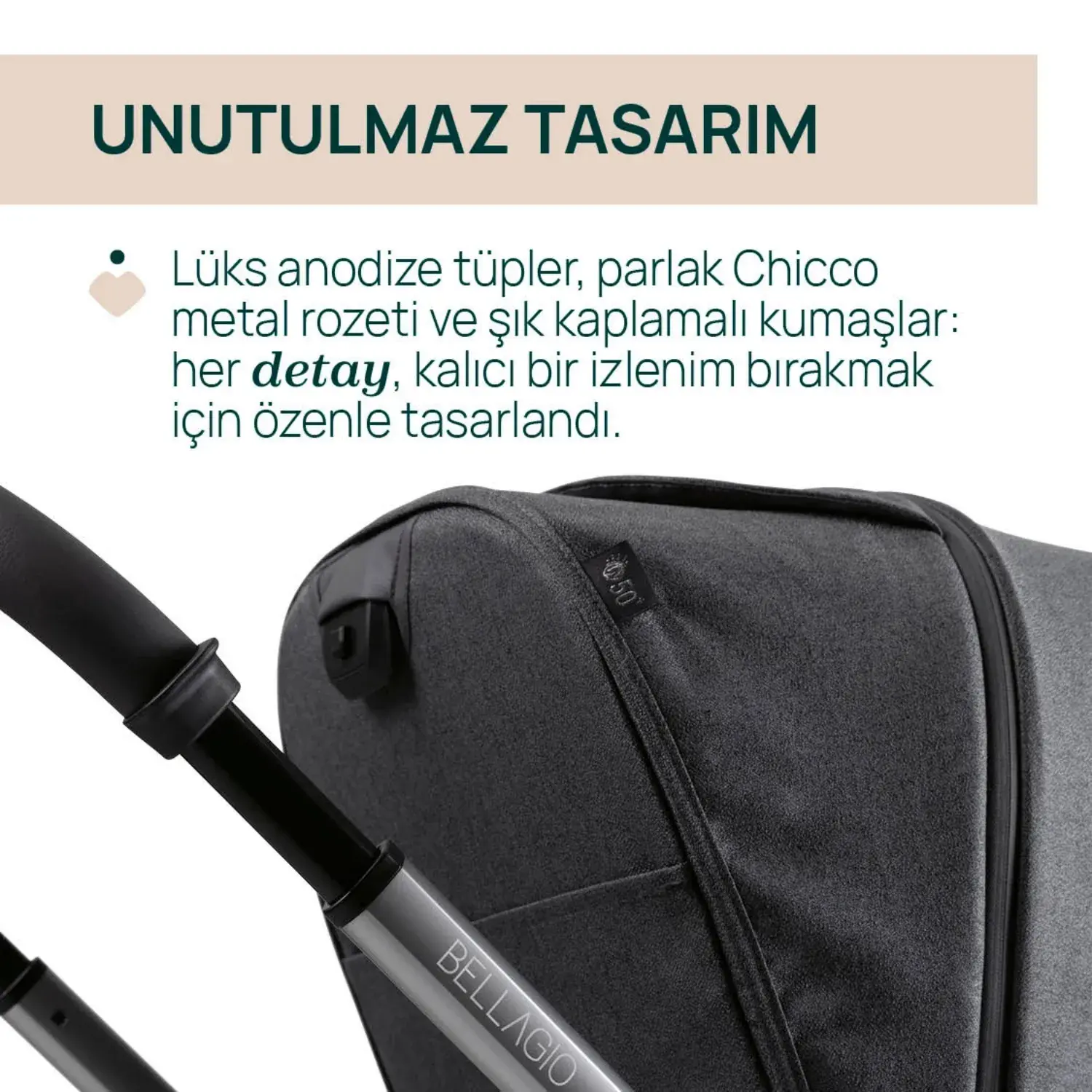 Chicco Bellagio 2.0 Bebek Arabası Black Satin