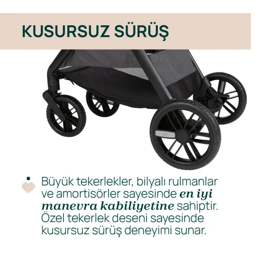 Chicco Bellagio Çift Yönlü Tek Elle Katlanır Kompakt Kabin Bebek Arabası  Black Satin - 6