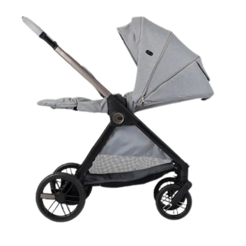 Chicco Bellagio Çift Yönlü Tek Elle Katlanır Kompakt Kabin Bebek Arabası Lunar Rock - 9