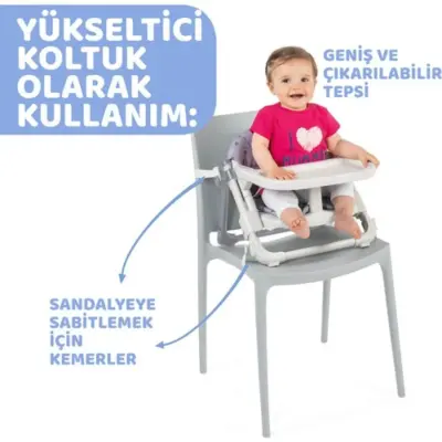 Chicco Chairy Portatif Mama Sandalyesi Bunny - 3