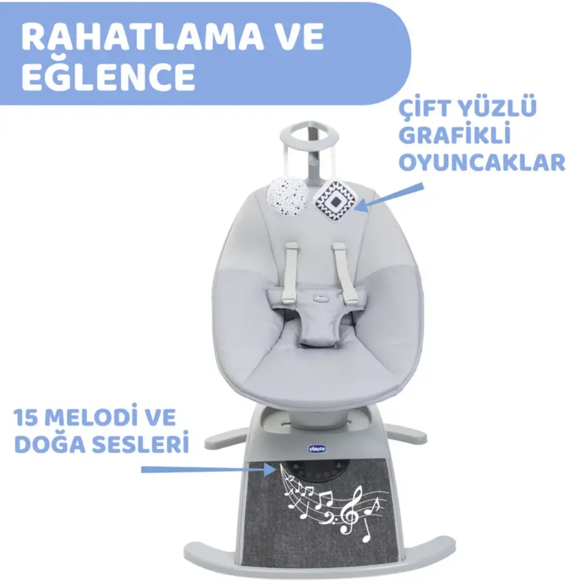 Chicco Comfy Elektrikli Ana Kucağı Silver Spring - 17