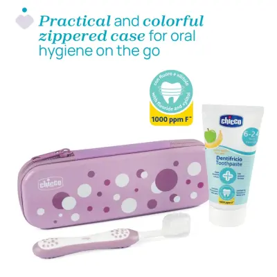 Chicco Diş Fırça Seti Lila (1)