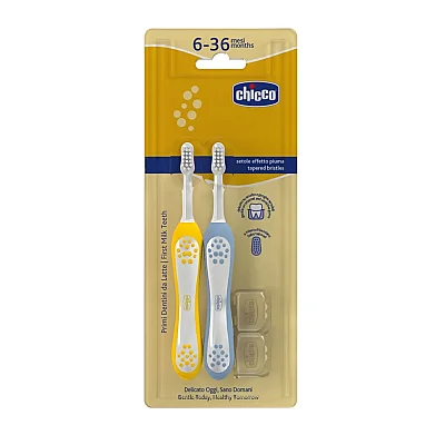Chicco Diş Fırçası 6-36 Ay Yaş ndigo Mustard 2li
