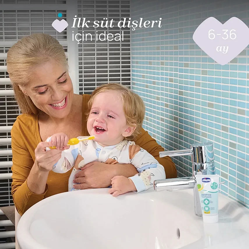 Chicco Diş Fırçası 6-36 Ay Yaş ndigo Mustard 2li - 3