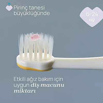 Chicco Diş Fırçası 6-36 Ay Yaş ndigo Mustard 2li - 7