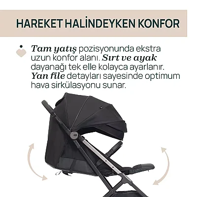 Chicco Dolomiti Kabin Bebek Arabası Charcoal - 5