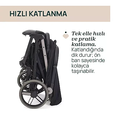 Chicco Dolomiti Kabin Bebek Arabası Charcoal - 8