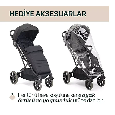 Chicco Dolomiti Kabin Bebek Arabası Charcoal - 9