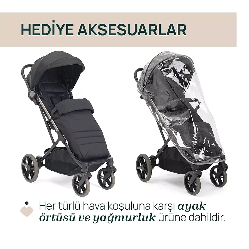 Chicco Dolomiti Kabin Bebek Arabası Charcoal - 9