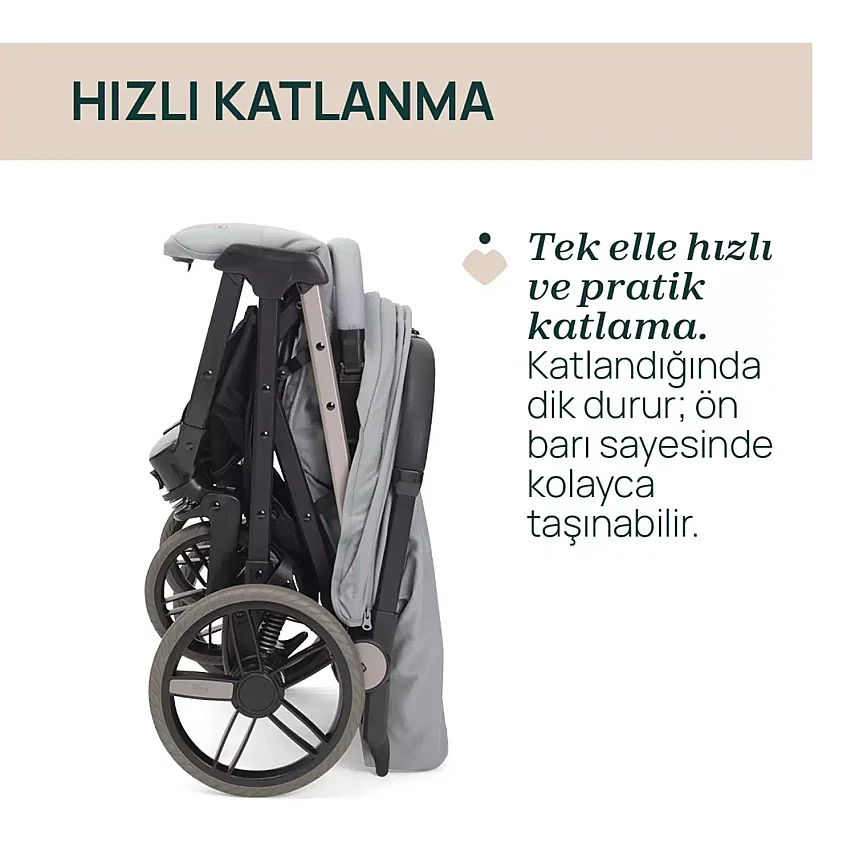 Chicco Dolomiti Kabin Bebek Arabası Pebble - 4