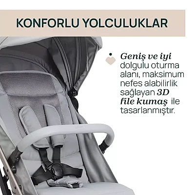 Chicco Dolomiti Kabin Bebek Arabası Pebble - 7