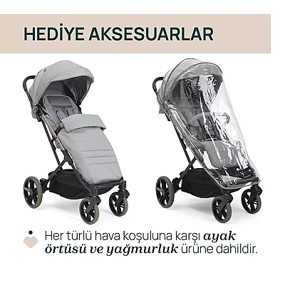 Chicco Dolomiti Kabin Bebek Arabası Pebble - 8