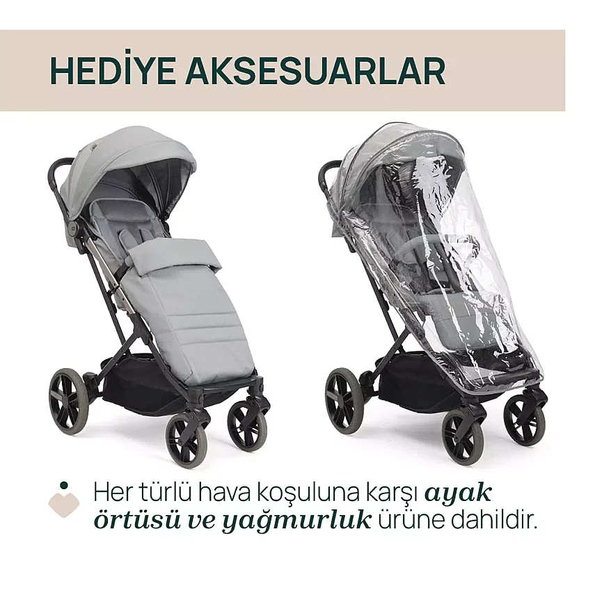 Chicco Dolomiti Kabin Bebek Arabası Pebble - 8